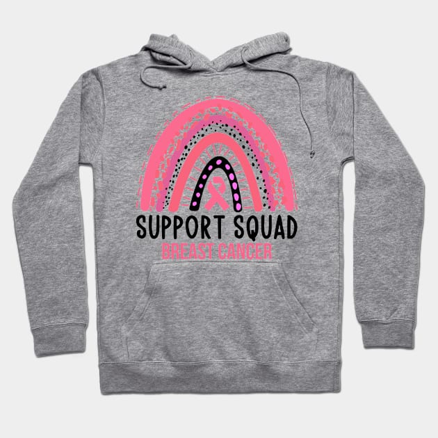 Breast cancer support squad - breast cancer Hoodie by MerchByThisGuy